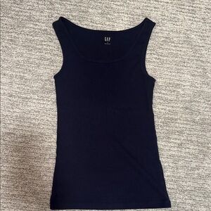 GAP Women's Navy Ribbed Tank Top size Small